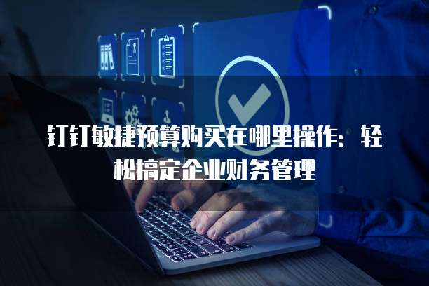 钉钉敏捷预算购买在哪里操作:轻松搞定企业财务管理