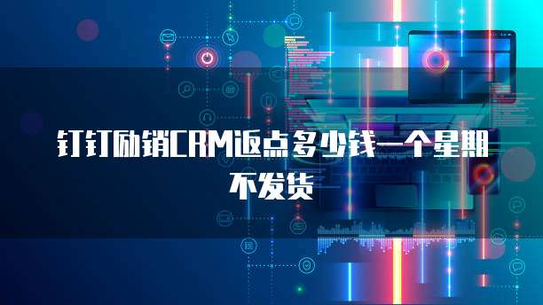 钉钉励销CRM返点多少钱一个星期不发货