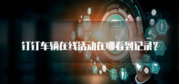 钉钉车辆在线活动在哪看到记录？