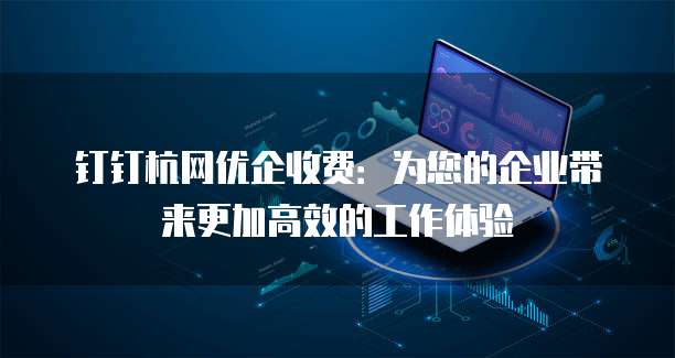 钉钉杭网优企收费:为您的企业带来更加高效的工作体验