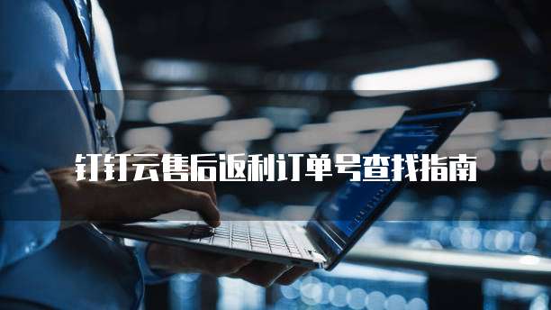 钉钉云售后返利订单号查找指南