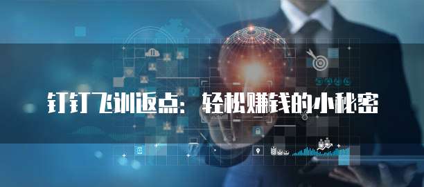钉钉飞训返点：轻松赚钱的小秘密