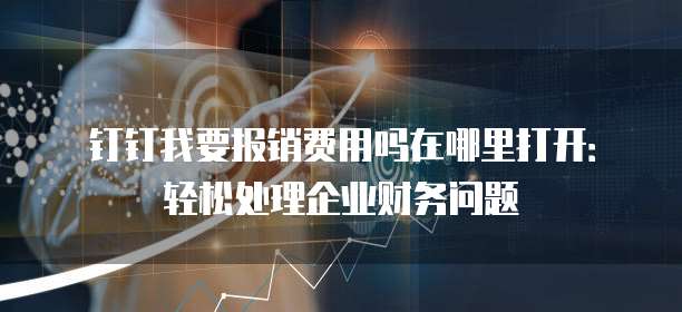 钉钉我要报销费用吗在哪里打开：轻松处理企业财务问题