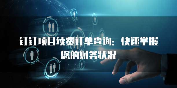 钉钉项目续费订单查询:快速掌握您的财务状况