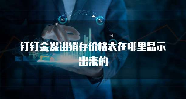 钉钉金蝶进销存价格表在哪里显示出来的