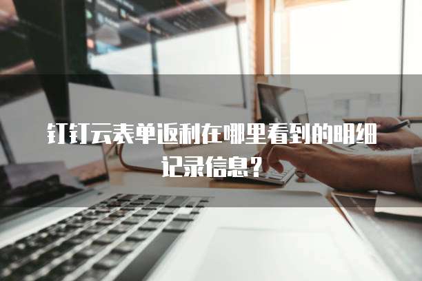 钉钉云表单返利在哪里看到的明细记录信息?