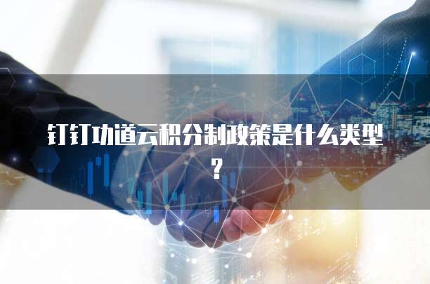 钉钉功道云积分制政策是什么类型？