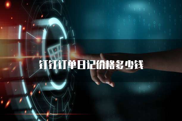 钉钉订单日记价格多少钱