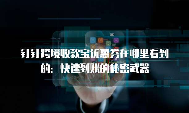 钉钉跨境收款宝优惠券在哪里看到的:快速到账的秘密武器