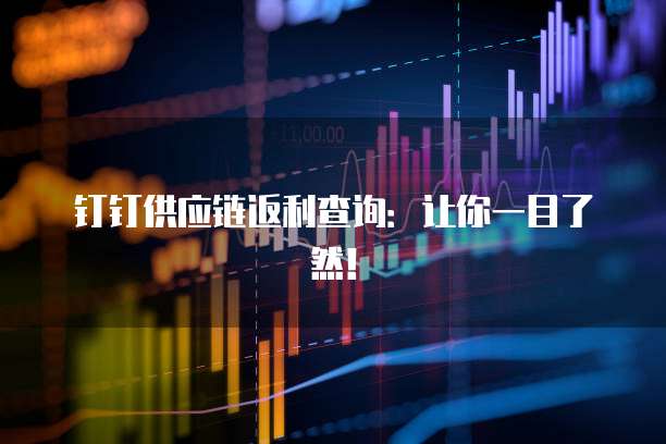 钉钉供应链返利查询:让你一目了然!