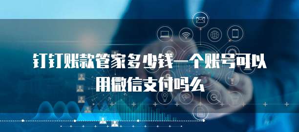 钉钉账款管家多少钱一个账号可以用微信支付吗么