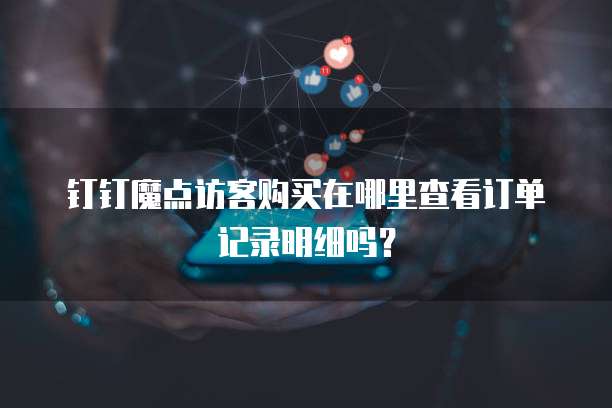 钉钉魔点访客购买在哪里查看订单记录明细吗？
