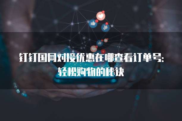 钉钉国网对接优惠在哪查看订单号:轻松购物的秘诀