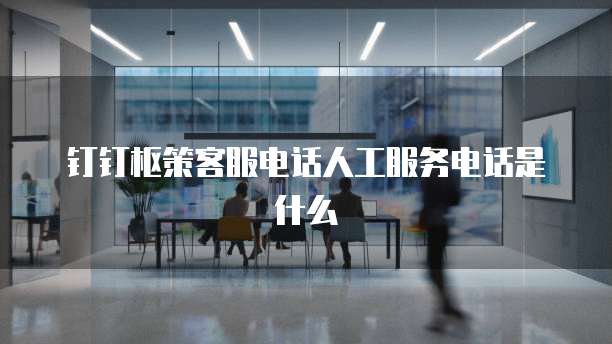 钉钉枢策客服电话人工服务电话是什么