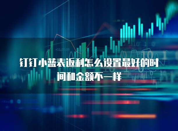 钉钉小蓝表返利怎么设置最好的时间和金额不一样
