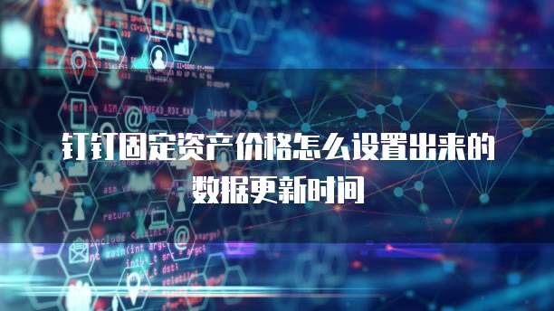 钉钉固定资产价格怎么设置出来的数据更新时间