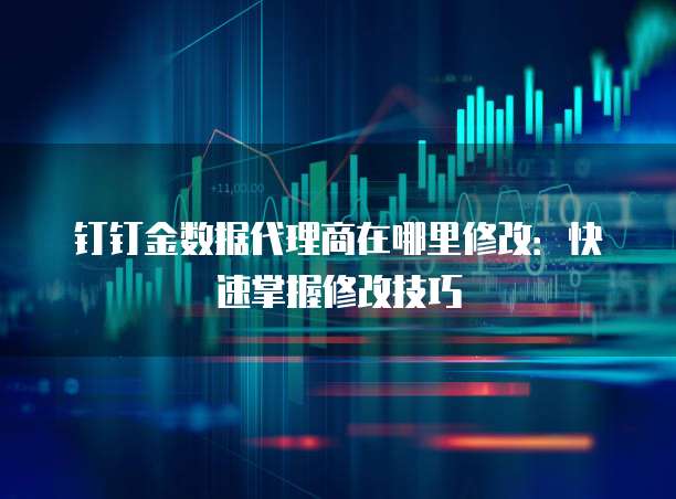 钉钉金数据代理商在哪里修改:快速掌握修改技巧
