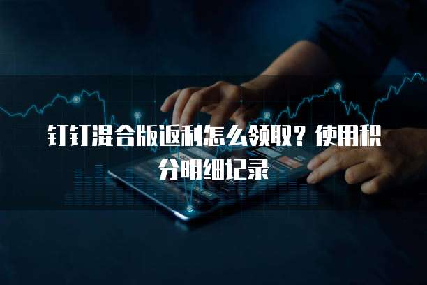 钉钉混合版返利怎么领取?使用积分明细记录