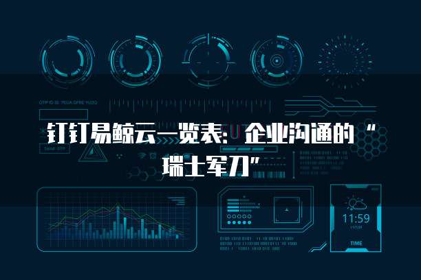 钉钉易鲸云一览表:企业沟通的“瑞士军刀”