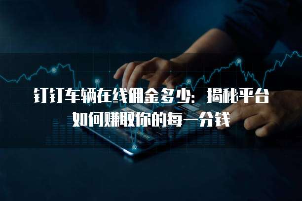 钉钉车辆在线佣金多少:揭秘平台如何赚取你的每一分钱