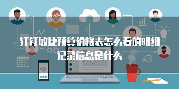 钉钉敏捷预算价格表怎么看的明细记录信息是什么