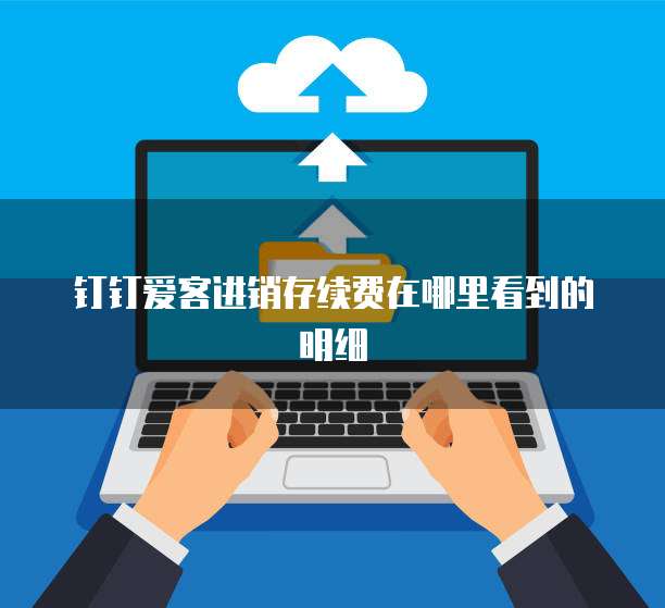 钉钉爱客进销存续费在哪里看到的明细