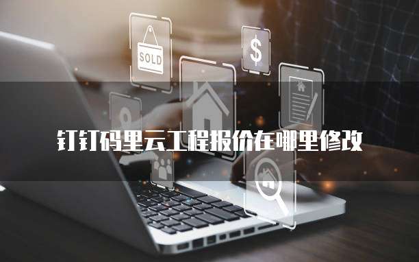 钉钉码里云工程报价在哪里修改