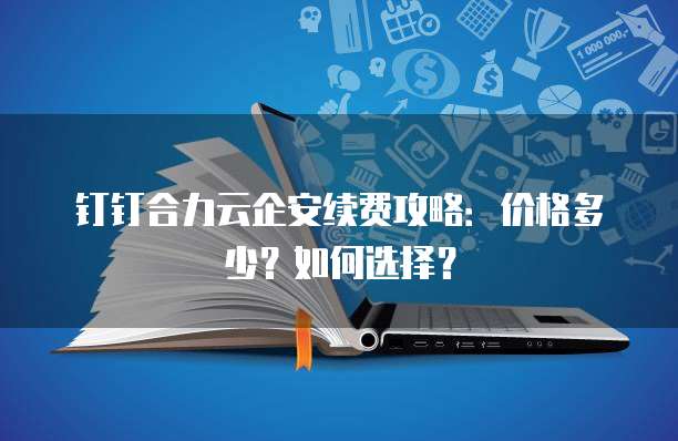 钉钉合力云企安续费攻略:价格多少?如何选择?