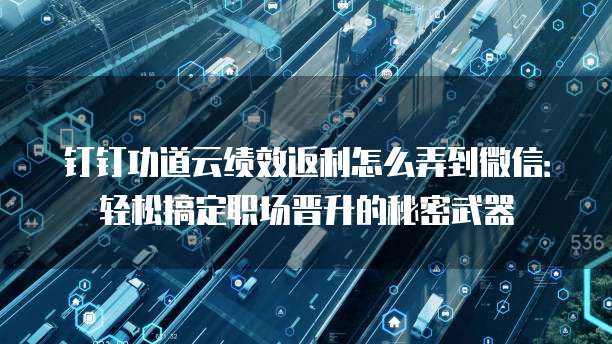 钉钉功道云绩效返利怎么弄到微信:轻松搞定职场晋升的秘密武器