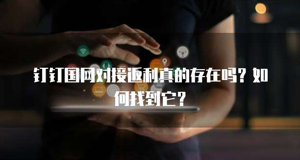 钉钉国网对接返利真的存在吗?如何找到它?