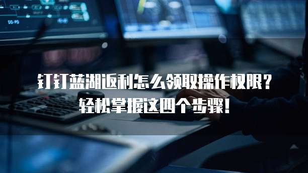 钉钉蓝湖返利怎么领取操作权限?轻松掌握这四个步骤!