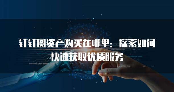 钉钉圆资产购买在哪里：探索如何快速获取优质服务