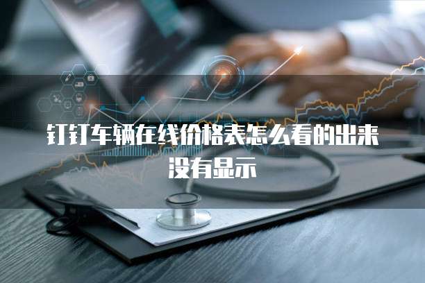 钉钉车辆在线价格表怎么看的出来没有显示