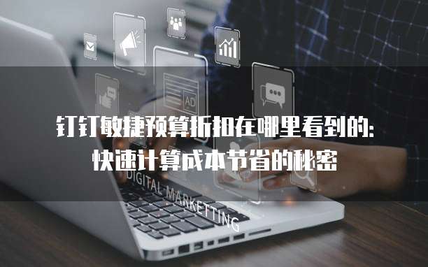 钉钉敏捷预算折扣在哪里看到的:快速计算成本节省的秘密