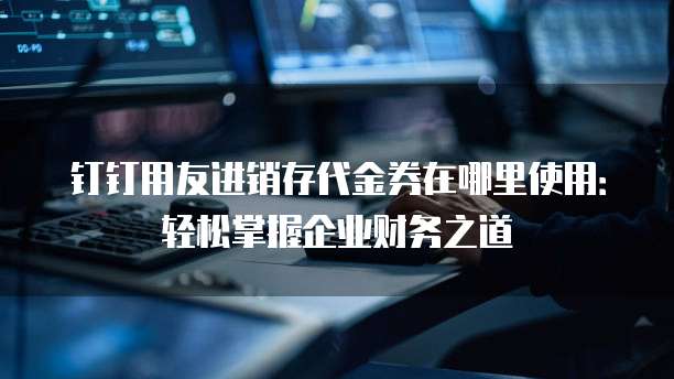 钉钉用友进销存代金券在哪里使用:轻松掌握企业财务之道