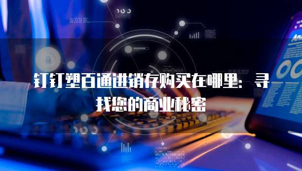钉钉塑百通进销存购买在哪里:寻找您的商业秘密
