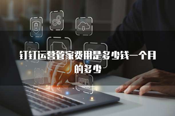 钉钉运营管家费用是多少钱一个月的多少