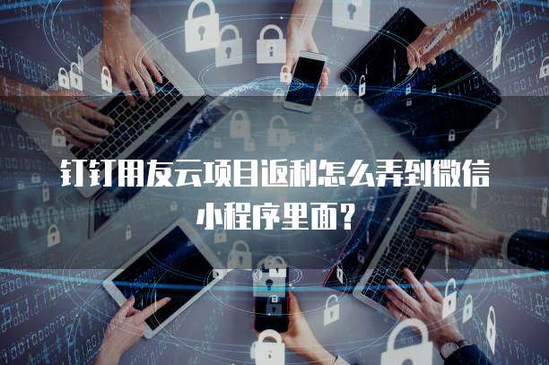 钉钉用友云项目返利怎么弄到微信小程序里面?