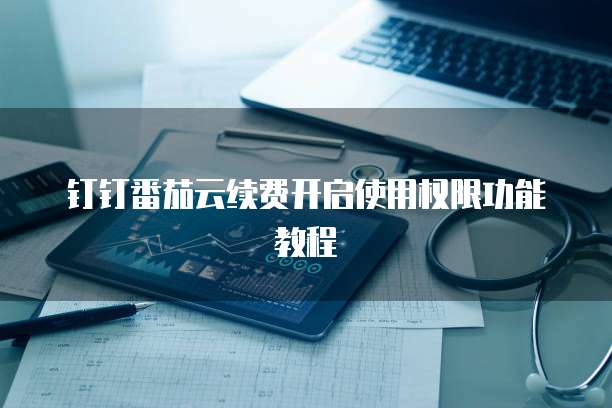 钉钉番茄云续费开启使用权限功能教程