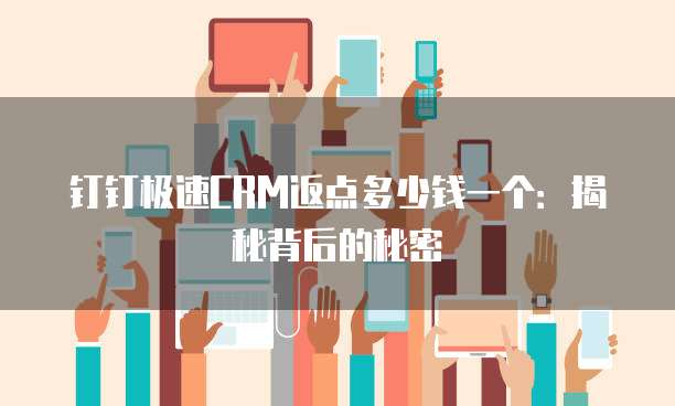 钉钉极速CRM返点多少钱一个:揭秘背后的秘密