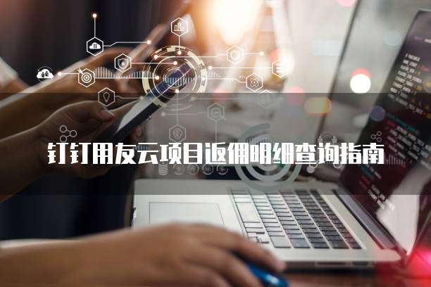 钉钉用友云项目返佣明细查询指南