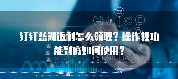 钉钉蓝湖返利怎么领取?操作权功能到底如何使用?