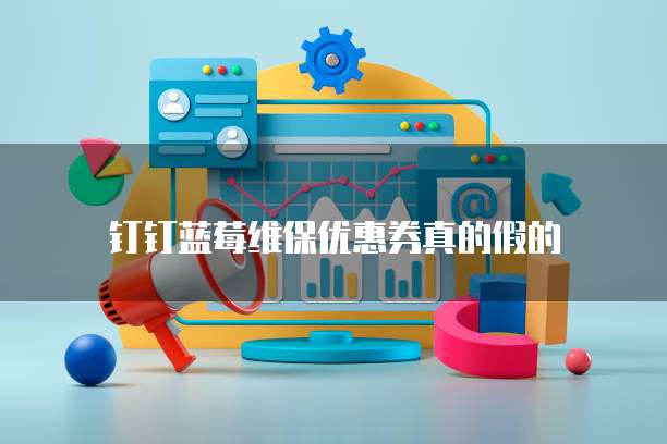 钉钉蓝莓维保优惠券真的假的