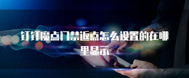 钉钉魔点门禁返点怎么设置的在哪里显示