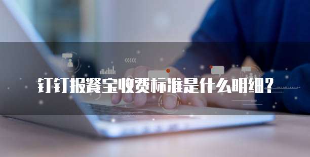 钉钉报餐宝收费标准是什么明细?