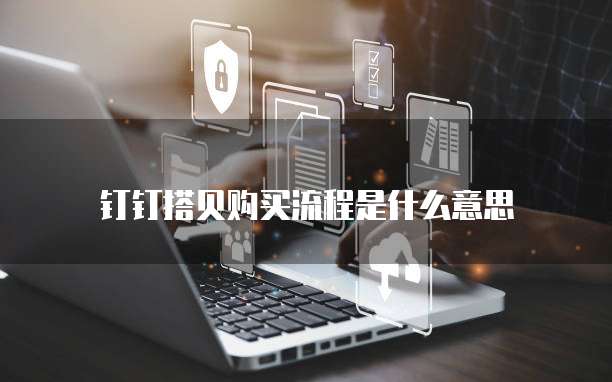 钉钉搭贝购买流程是什么意思