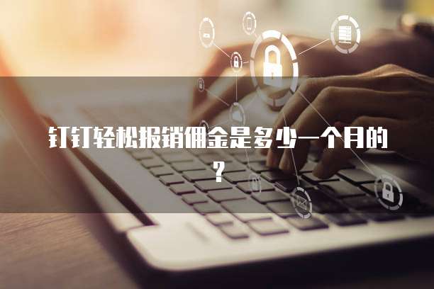 钉钉轻松报销佣金是多少一个月的？