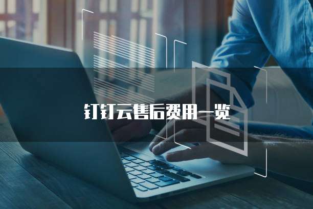 钉钉云售后费用一览