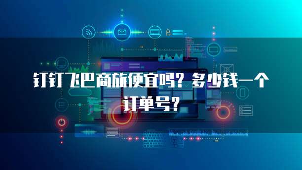 钉钉飞巴商旅便宜吗?多少钱一个订单号?