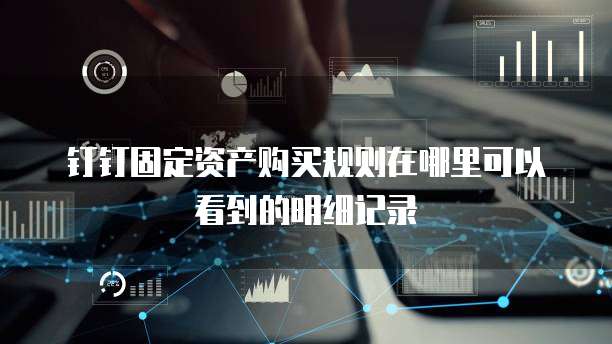 钉钉固定资产购买规则在哪里可以看到的明细记录